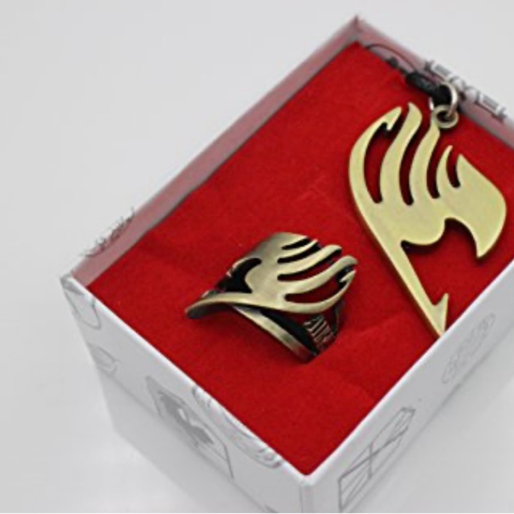 Never Use EXTREE Fairy Tail Anime Necklace Cosplay Accessories Pendants and Ring